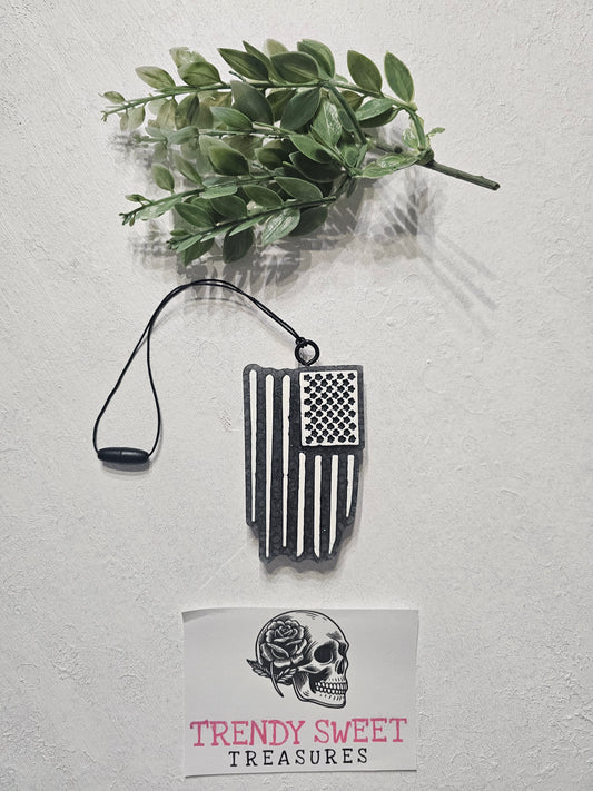 American Flag Car Freshie