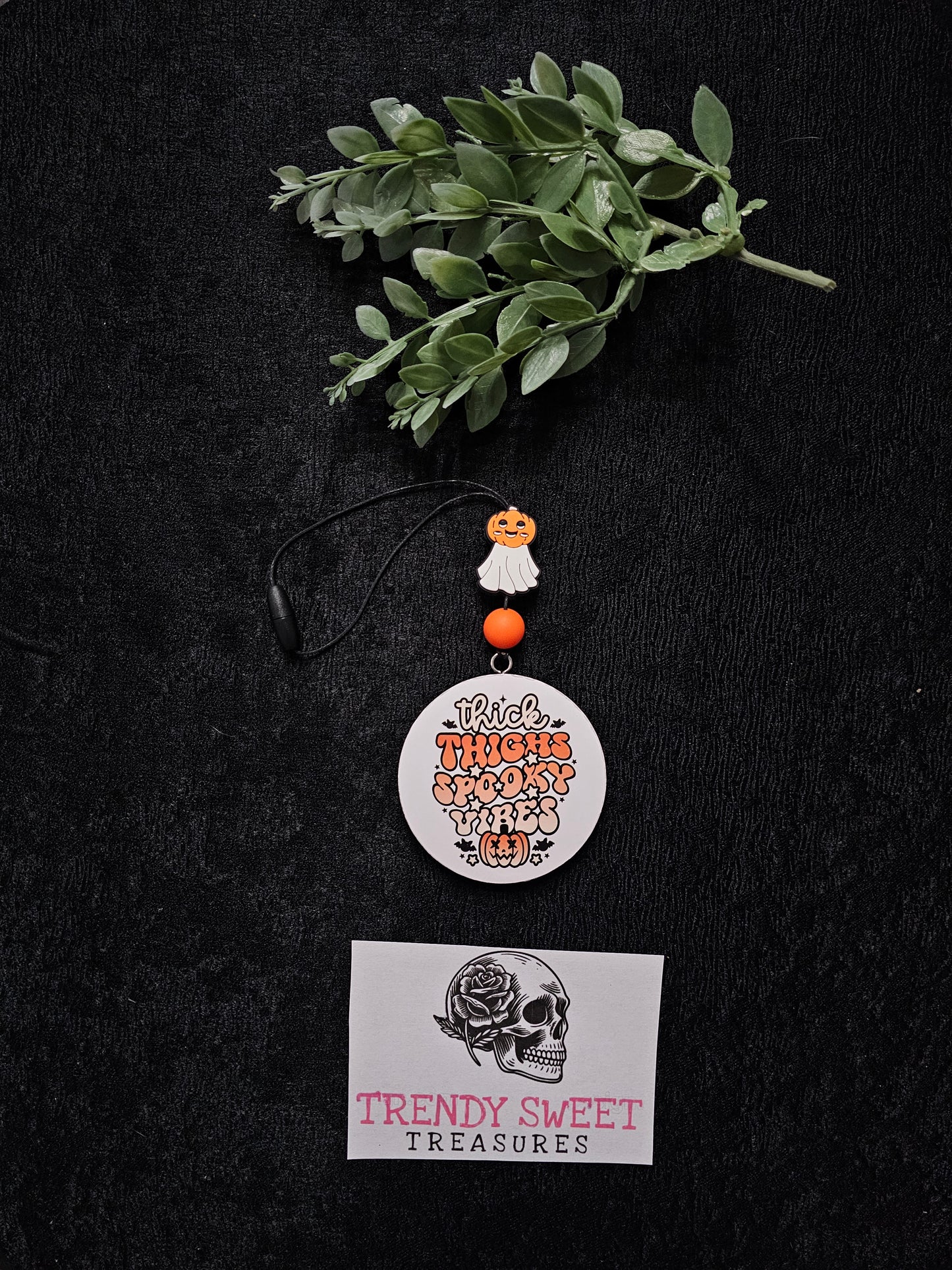 Thick Thighs Spooky Vibes Car Freshie