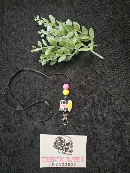 100 Days Sharper Lanyard