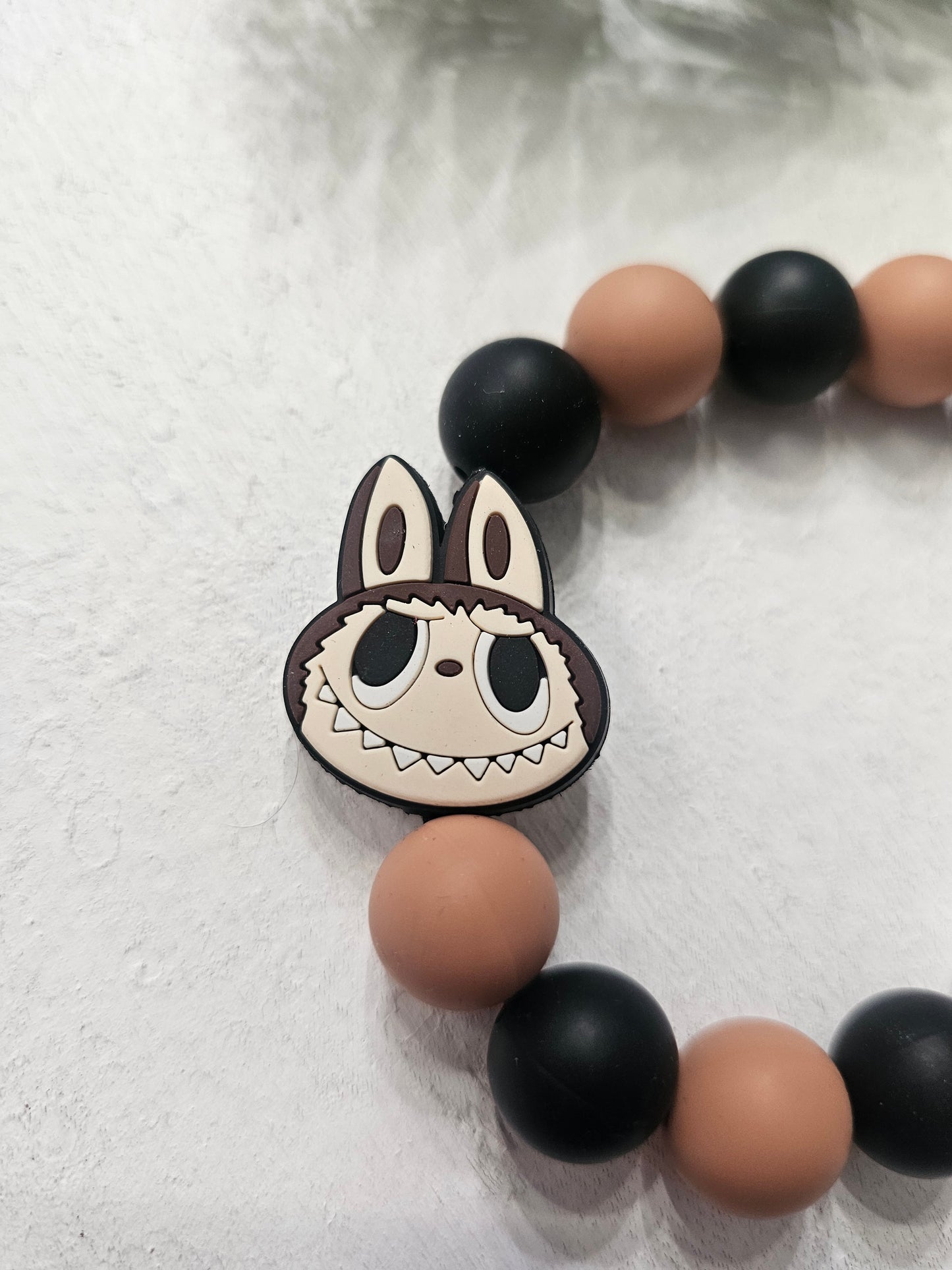 Original Labubu Beaded Bracelet Keychain