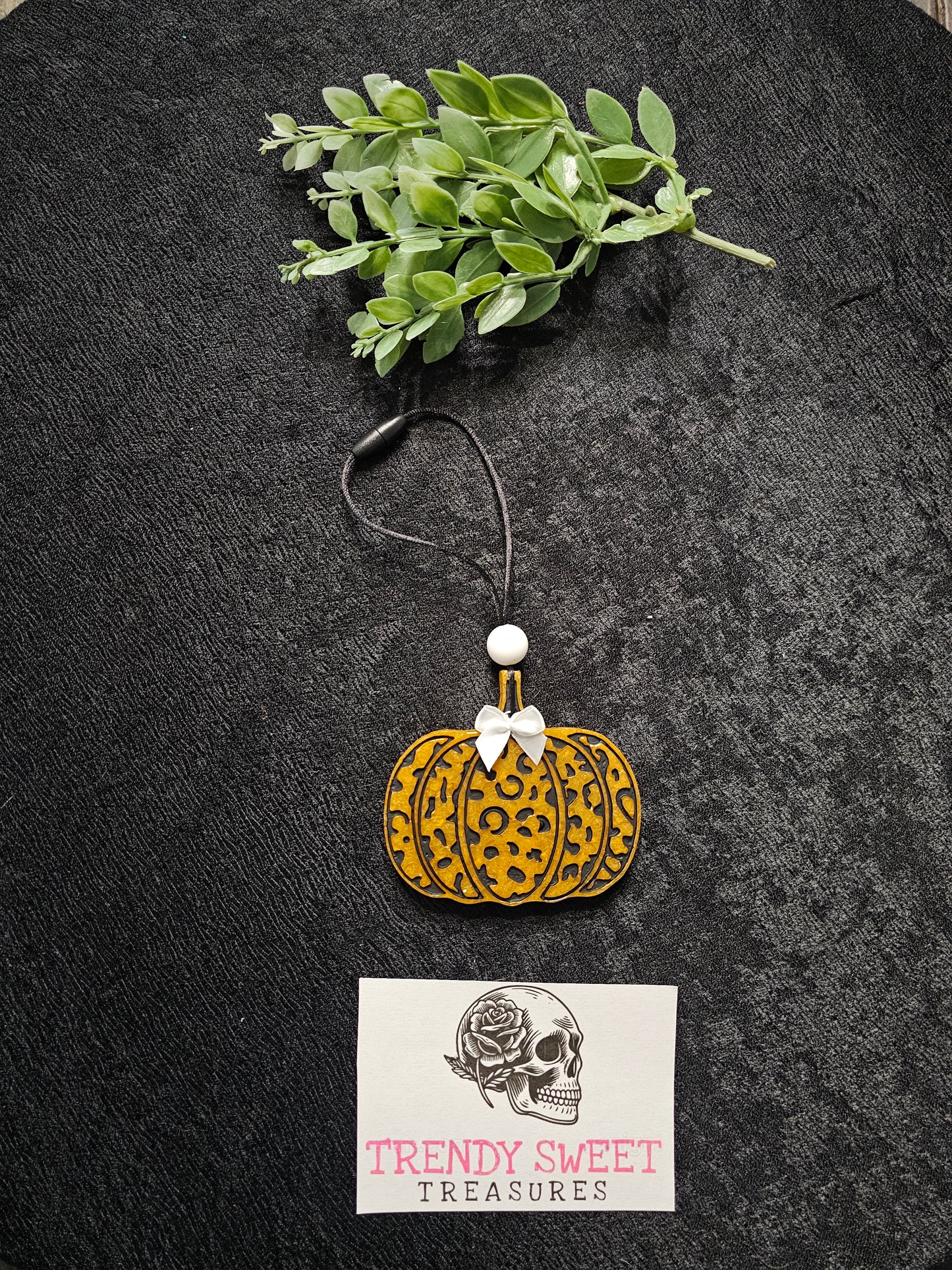 Leopard Pumpkin Car Freshie