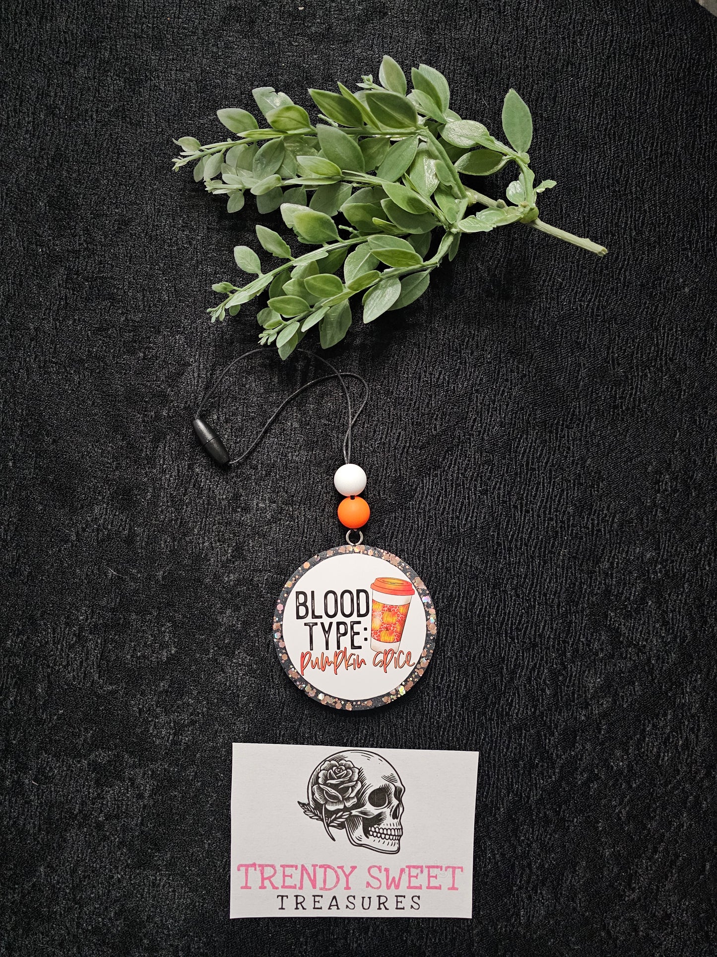 Blood Type Pumpkin Spice Car Freshie