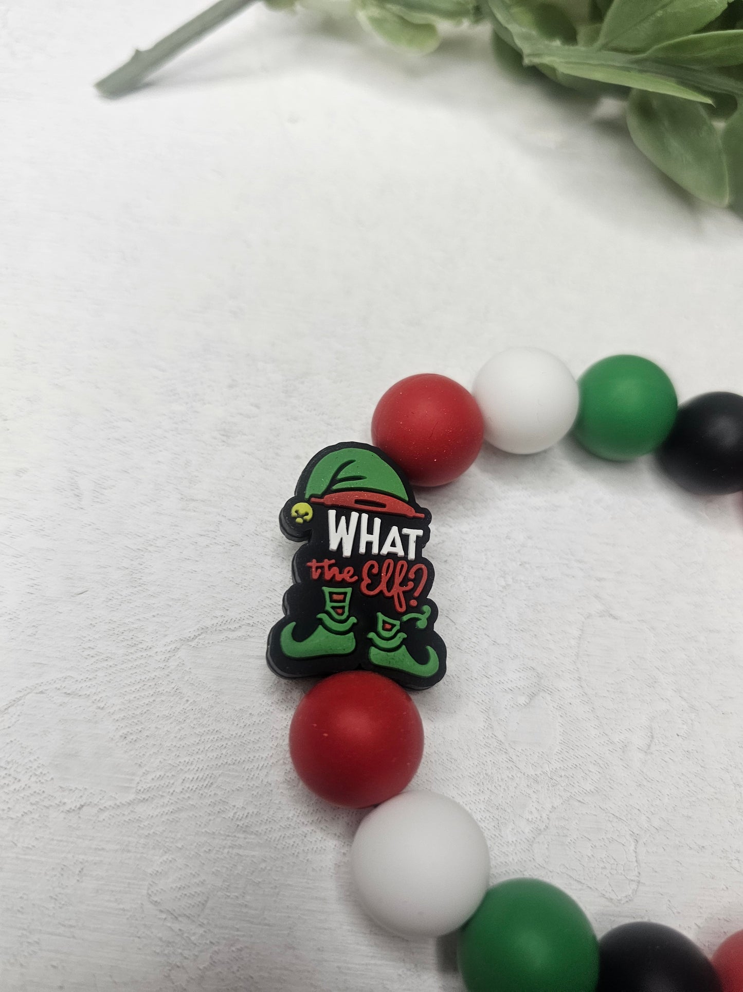 What The Elf Beaded Bracelet Keychain